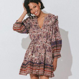 CLEOBELLA Reign Mini Dress Paisley Print Size Small